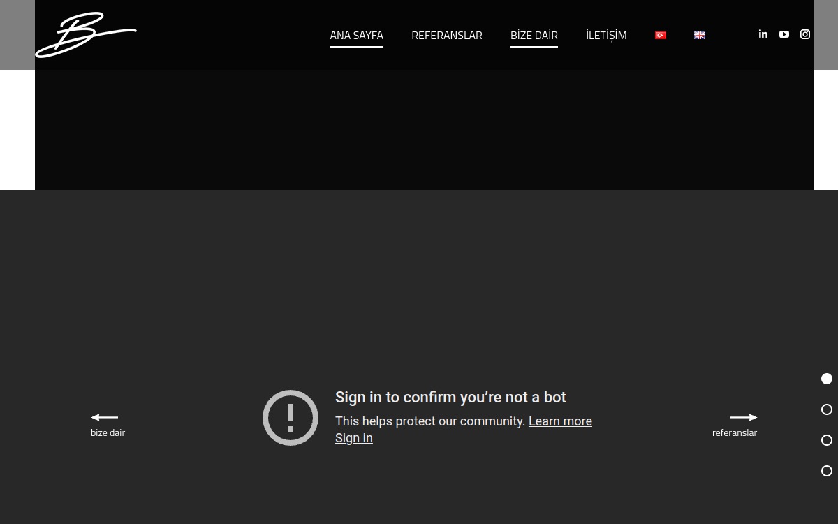 Bevent website screenshot