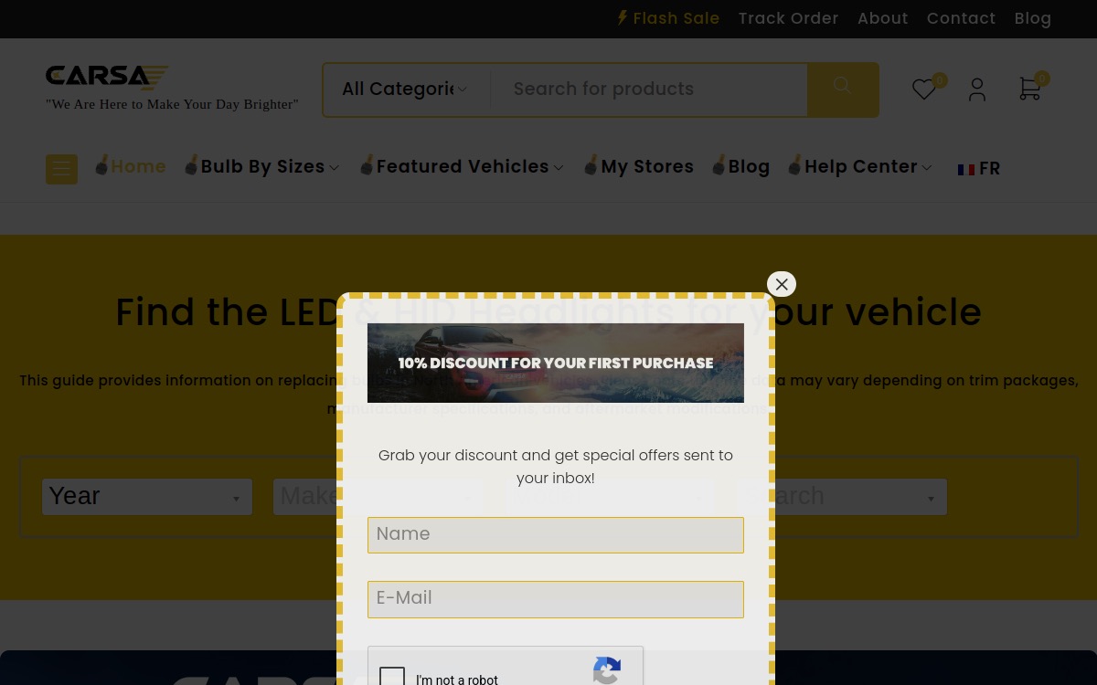 Carsa website screenshot