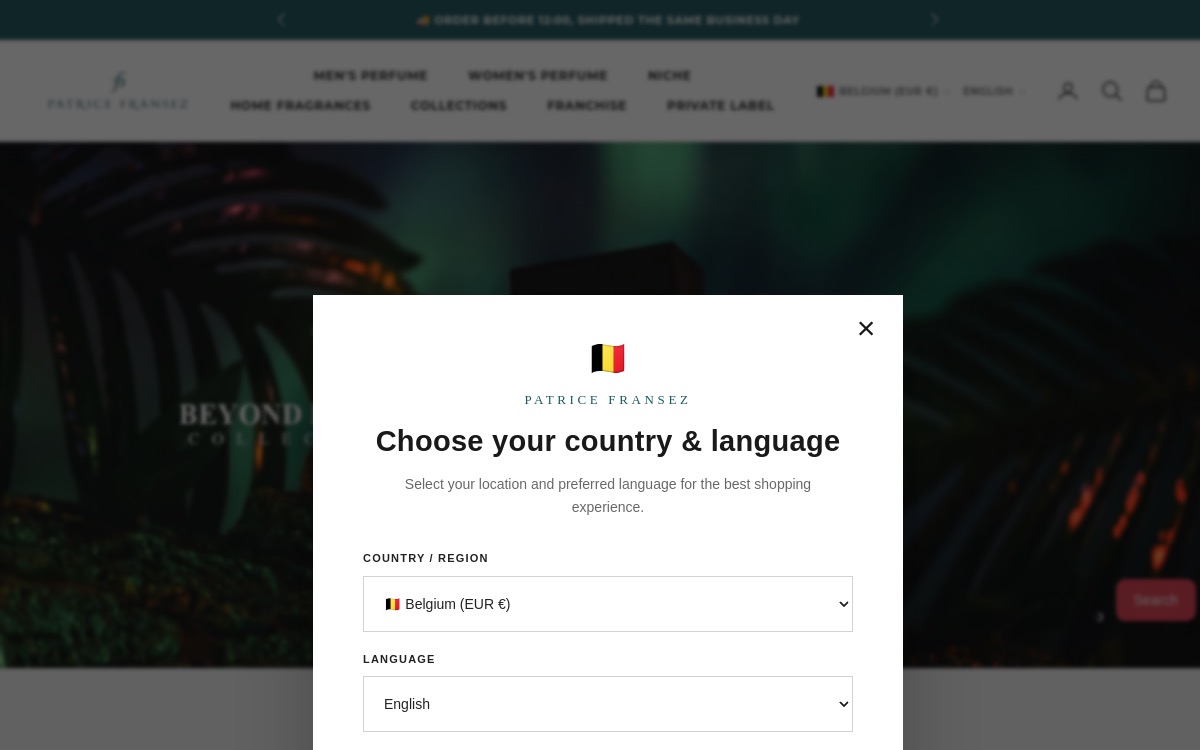 Patrice Fransez website screenshot